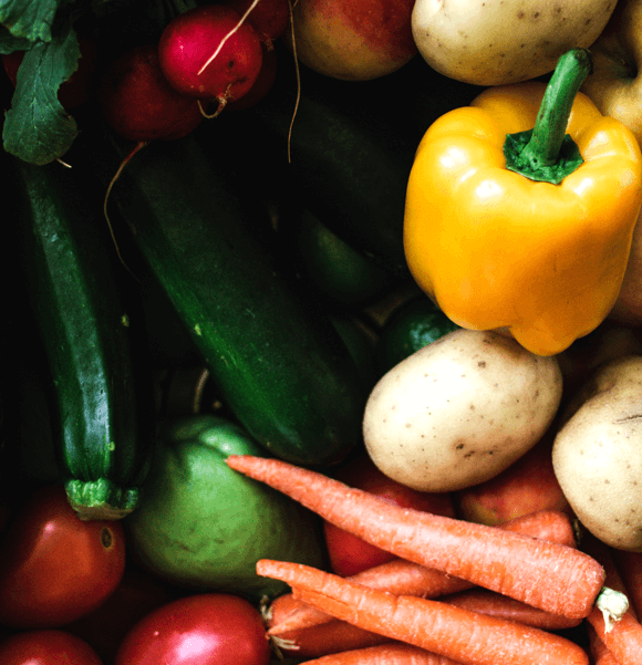 Photo de légumes colorés. La nutrition est un élément fondamental de toute pratique sportive chez 3X15.